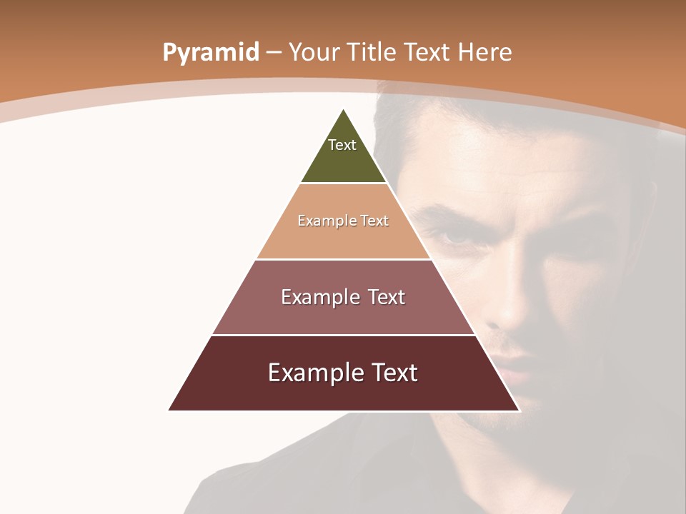 A Man In A Black Shirt Is Looking At The Camera PowerPoint Template