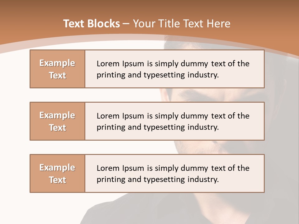 A Man In A Black Shirt Is Looking At The Camera PowerPoint Template