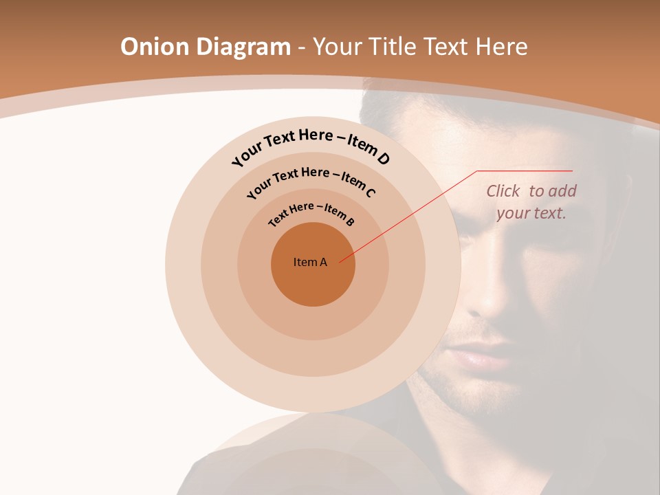 A Man In A Black Shirt Is Looking At The Camera PowerPoint Template