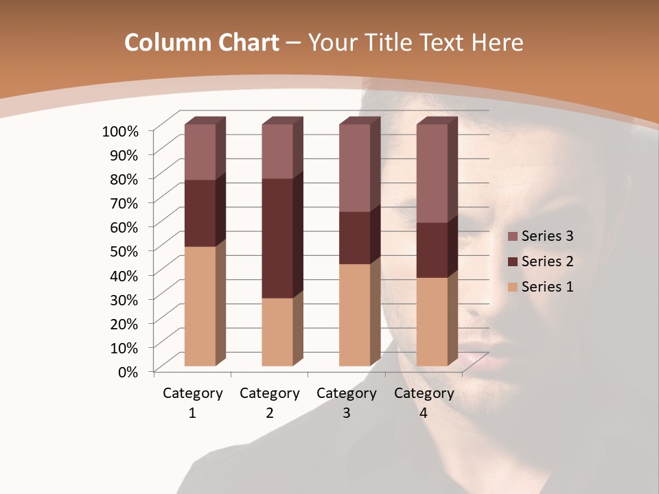 A Man In A Black Shirt Is Looking At The Camera PowerPoint Template