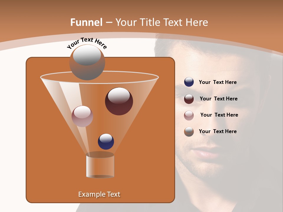 A Man In A Black Shirt Is Looking At The Camera PowerPoint Template