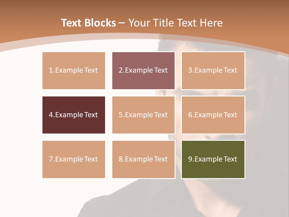 A Man In A Black Shirt Is Looking At The Camera PowerPoint Template