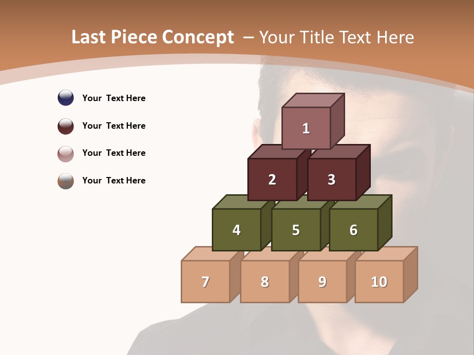 A Man In A Black Shirt Is Looking At The Camera PowerPoint Template