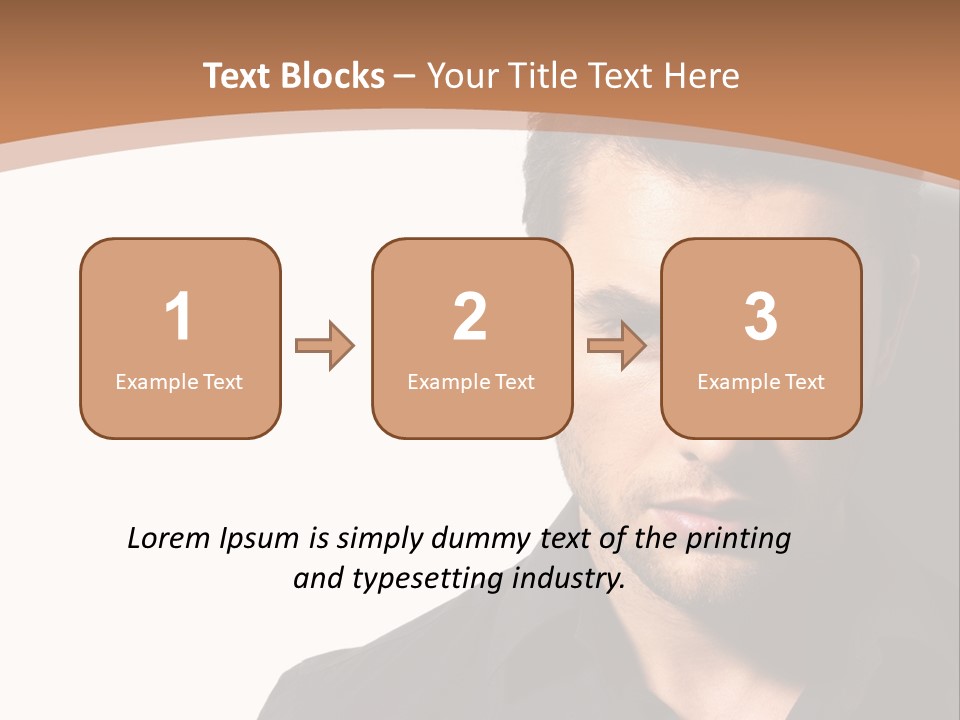 A Man In A Black Shirt Is Looking At The Camera PowerPoint Template