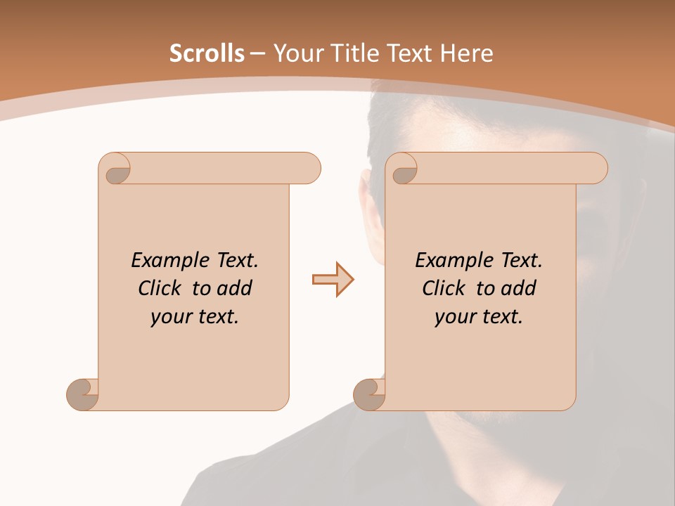 A Man In A Black Shirt Is Looking At The Camera PowerPoint Template