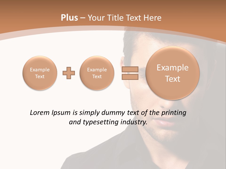 A Man In A Black Shirt Is Looking At The Camera PowerPoint Template