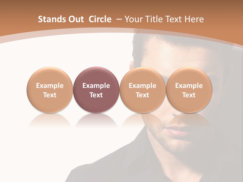 A Man In A Black Shirt Is Looking At The Camera PowerPoint Template