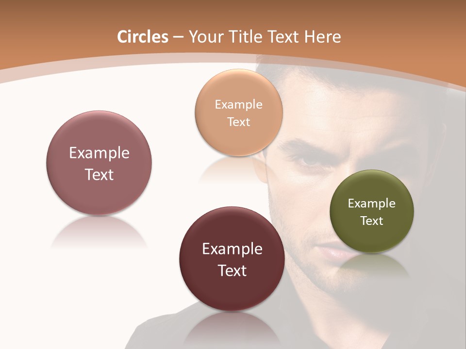 A Man In A Black Shirt Is Looking At The Camera PowerPoint Template