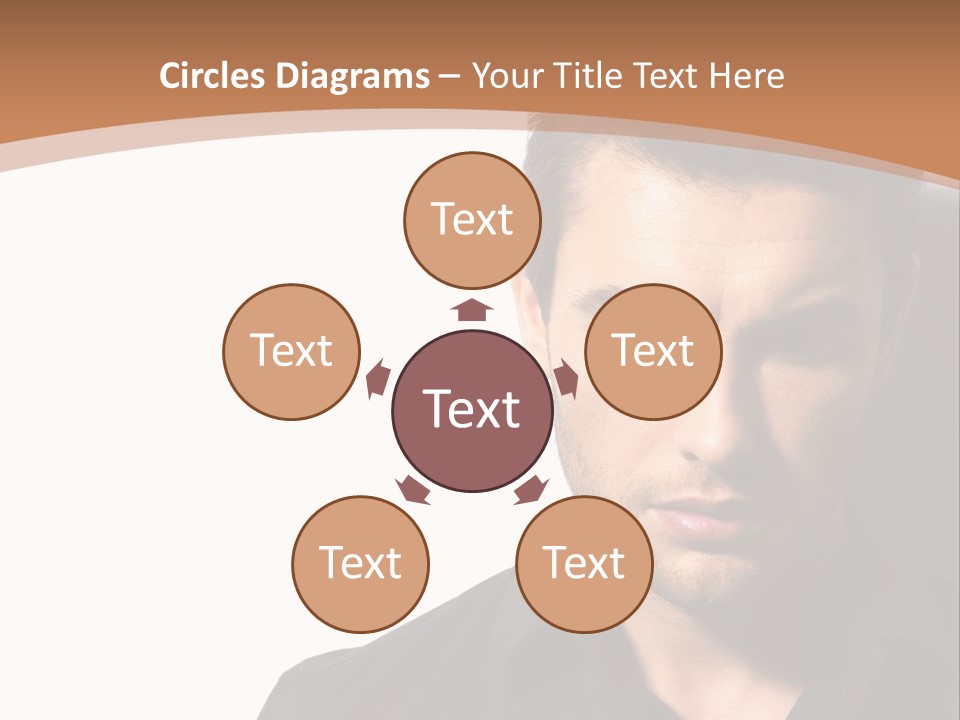 A Man In A Black Shirt Is Looking At The Camera PowerPoint Template