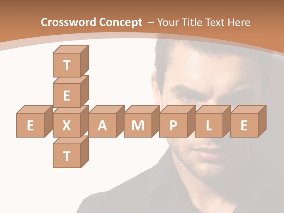 A Man In A Black Shirt Is Looking At The Camera PowerPoint Template