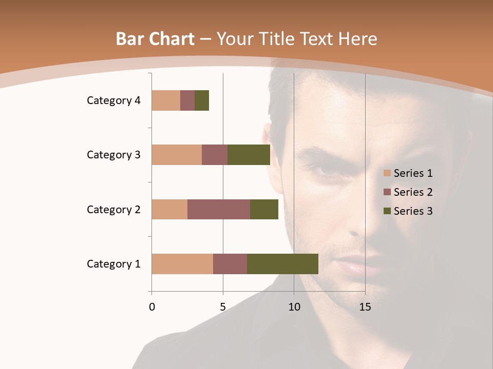 A Man In A Black Shirt Is Looking At The Camera PowerPoint Template