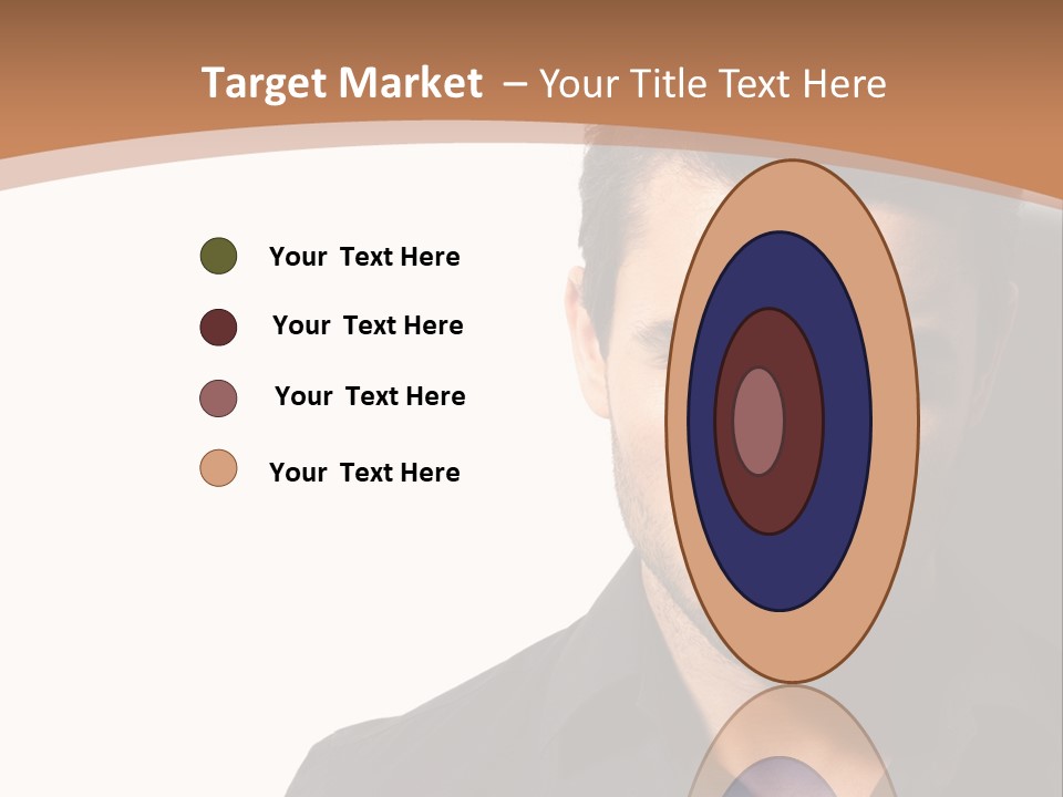 A Man In A Black Shirt Is Looking At The Camera PowerPoint Template