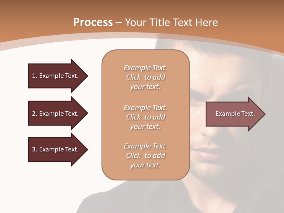 A Man In A Black Shirt Is Looking At The Camera PowerPoint Template