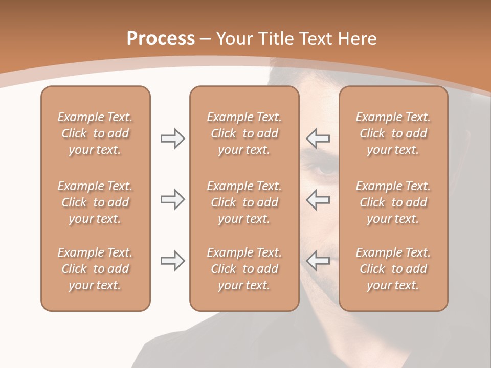 A Man In A Black Shirt Is Looking At The Camera PowerPoint Template