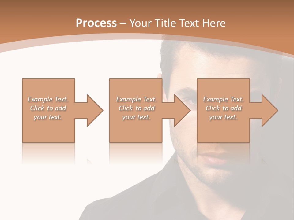 A Man In A Black Shirt Is Looking At The Camera PowerPoint Template