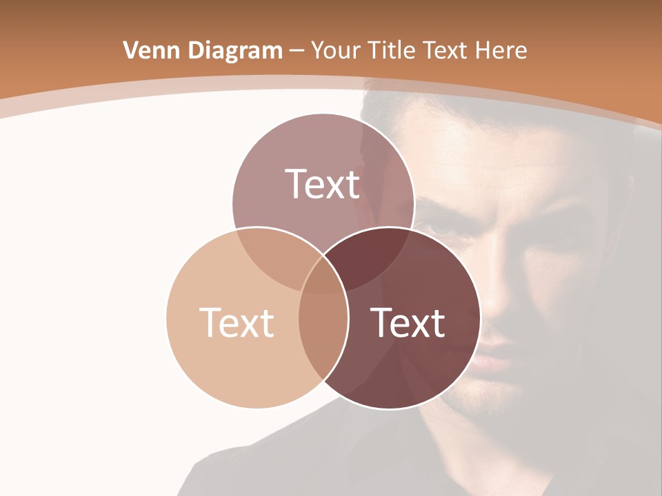 A Man In A Black Shirt Is Looking At The Camera PowerPoint Template