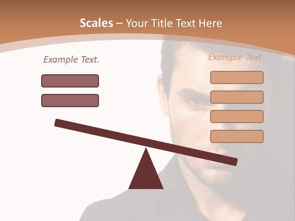 A Man In A Black Shirt Is Looking At The Camera PowerPoint Template
