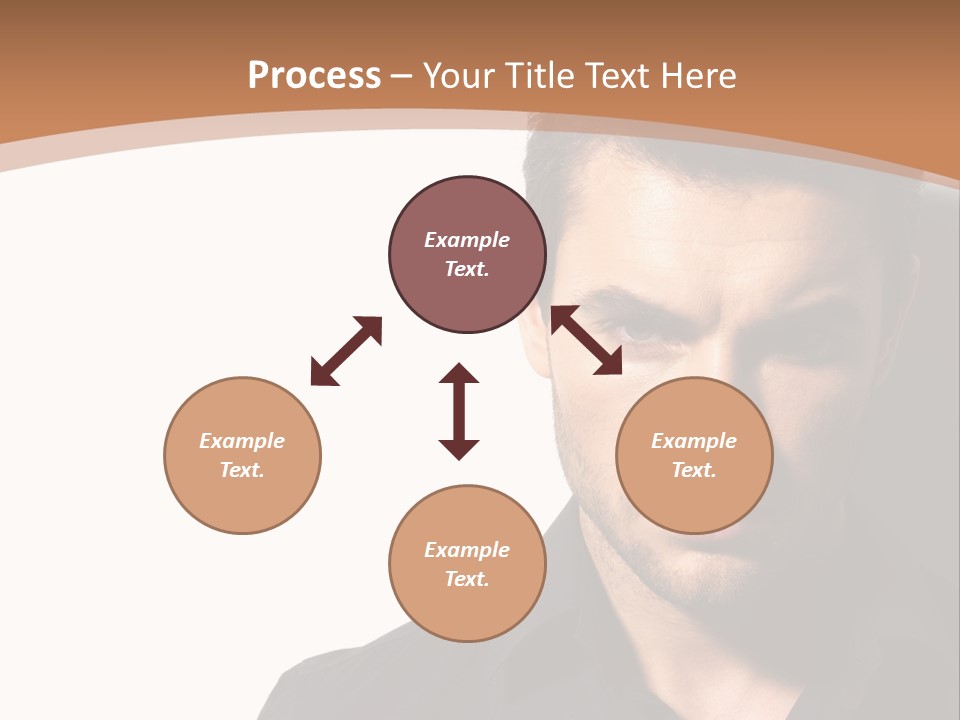 A Man In A Black Shirt Is Looking At The Camera PowerPoint Template