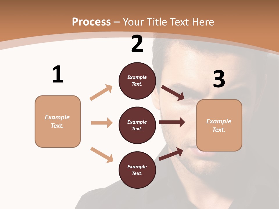 A Man In A Black Shirt Is Looking At The Camera PowerPoint Template