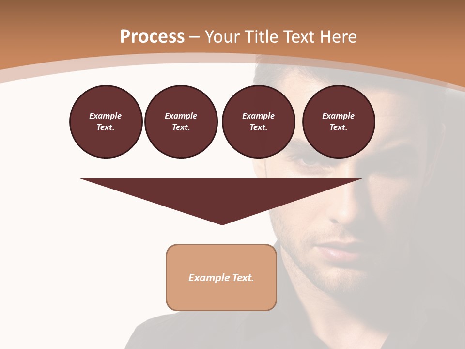 A Man In A Black Shirt Is Looking At The Camera PowerPoint Template