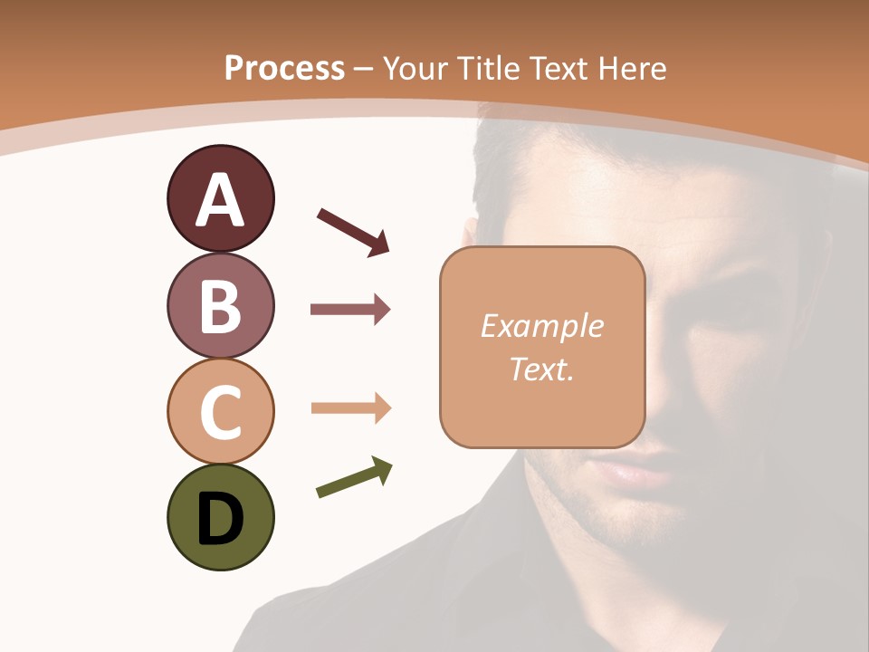 A Man In A Black Shirt Is Looking At The Camera PowerPoint Template