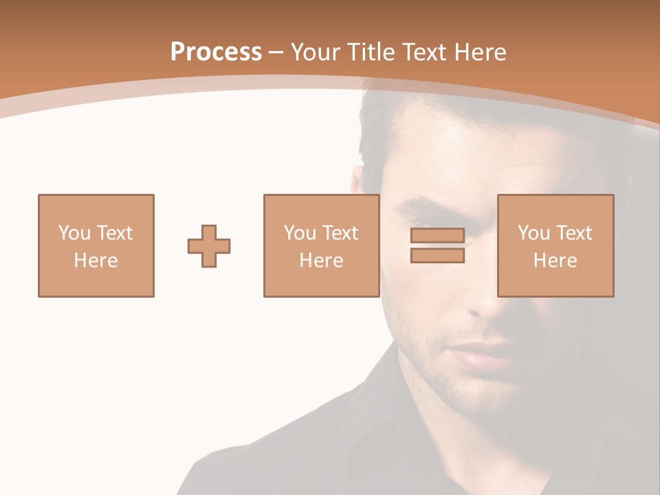 A Man In A Black Shirt Is Looking At The Camera PowerPoint Template