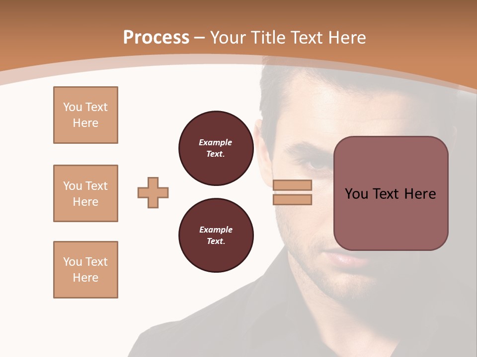 A Man In A Black Shirt Is Looking At The Camera PowerPoint Template