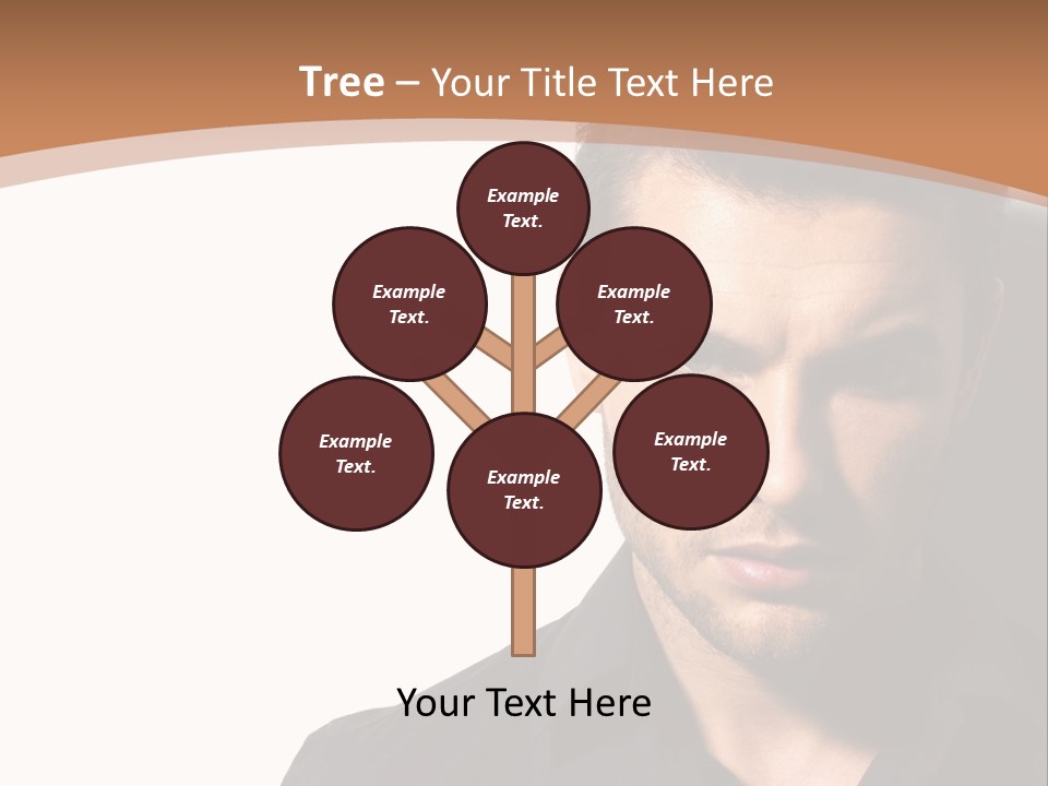 A Man In A Black Shirt Is Looking At The Camera PowerPoint Template