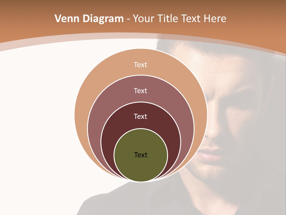 A Man In A Black Shirt Is Looking At The Camera PowerPoint Template