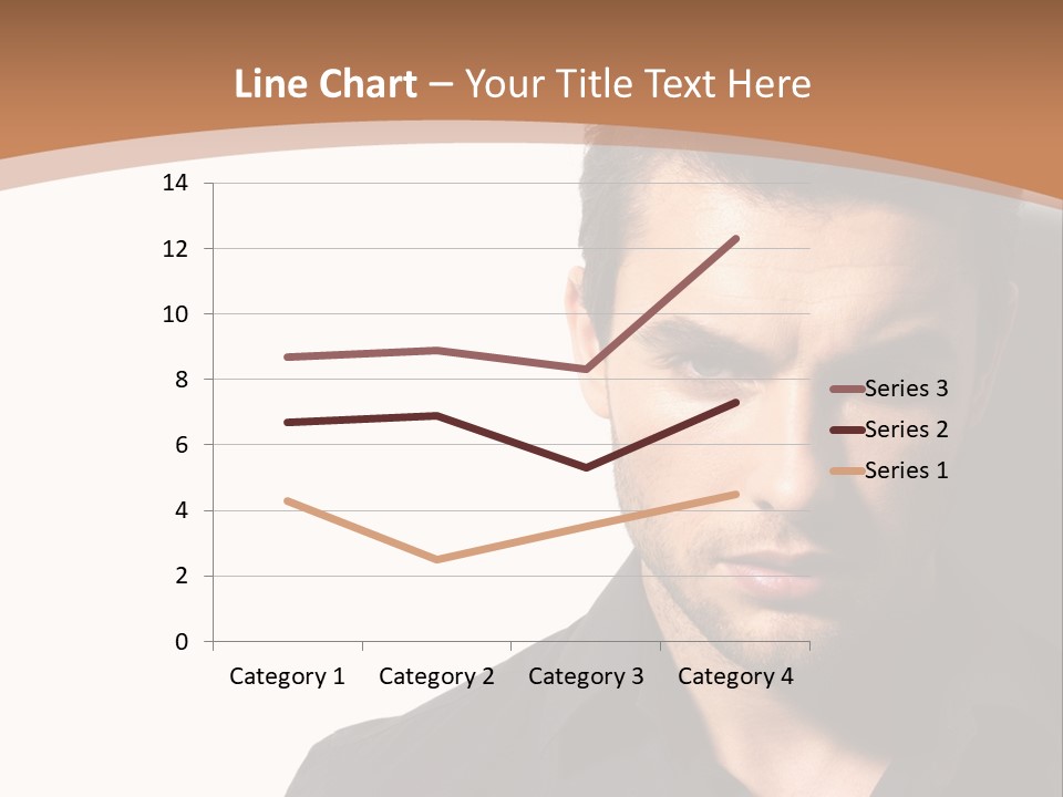 A Man In A Black Shirt Is Looking At The Camera PowerPoint Template