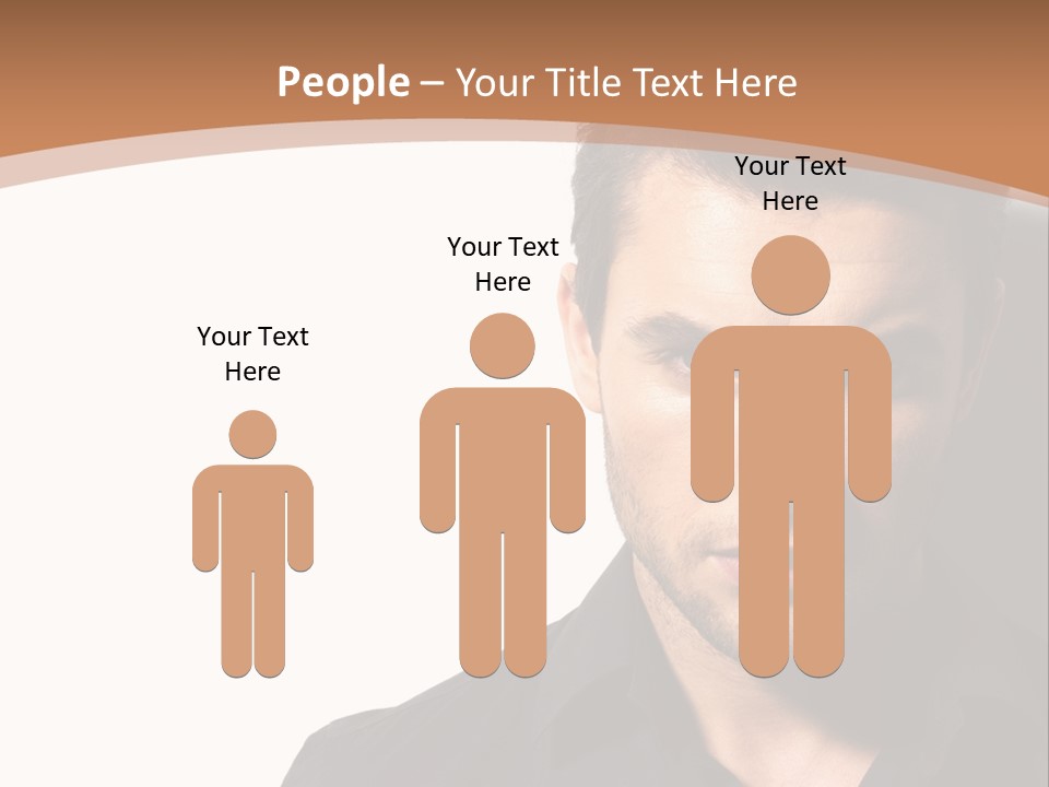 A Man In A Black Shirt Is Looking At The Camera PowerPoint Template