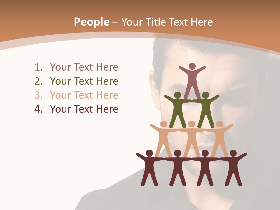 A Man In A Black Shirt Is Looking At The Camera PowerPoint Template