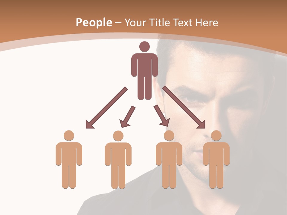 A Man In A Black Shirt Is Looking At The Camera PowerPoint Template