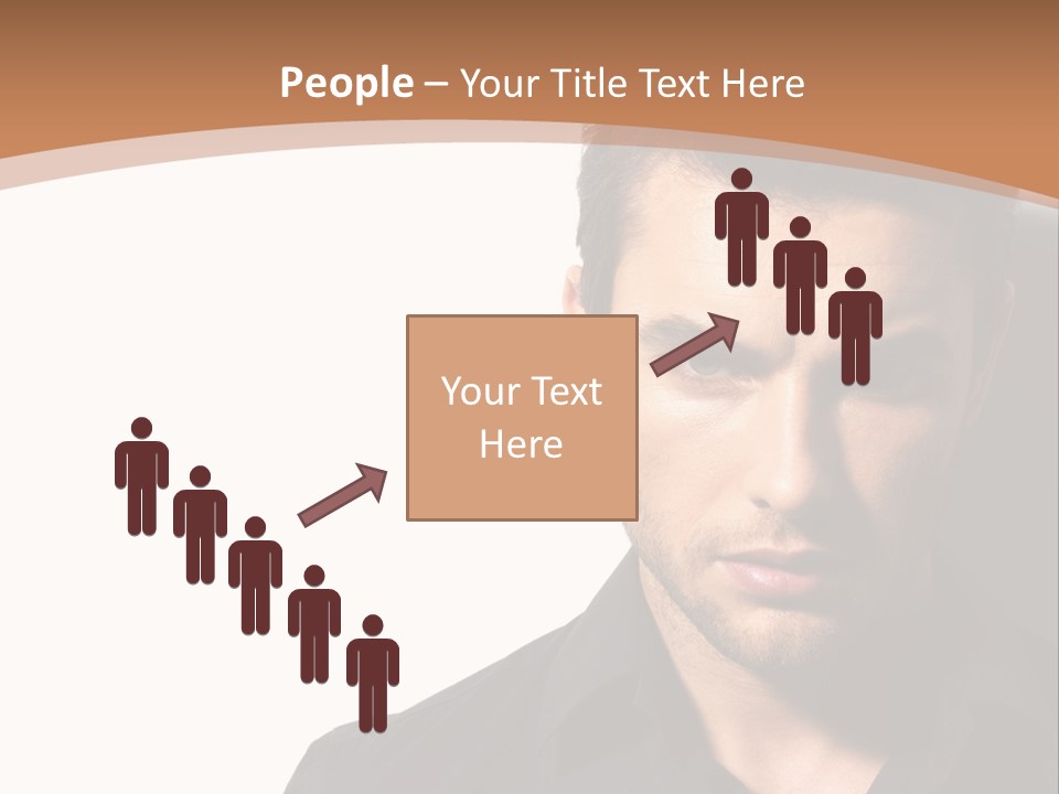 A Man In A Black Shirt Is Looking At The Camera PowerPoint Template