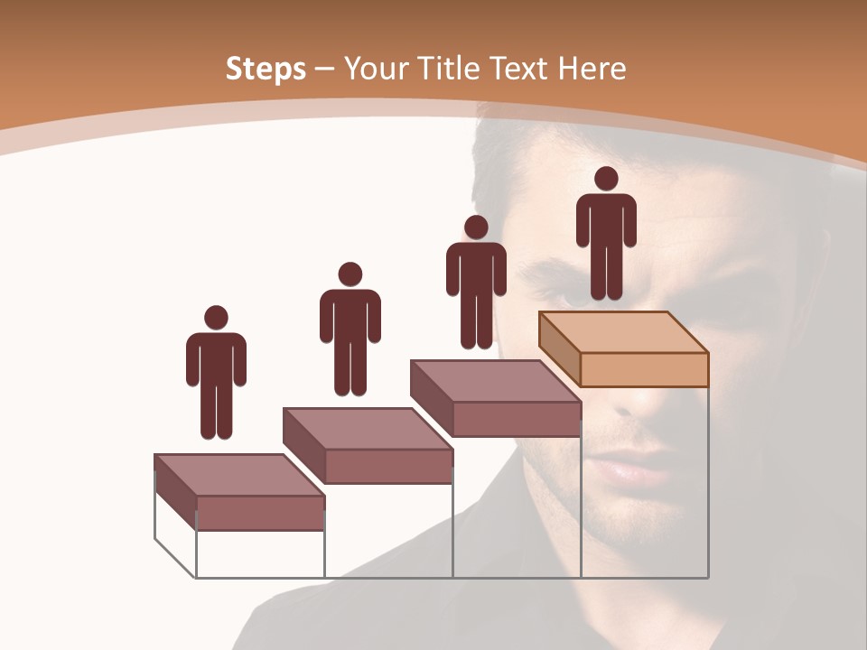 A Man In A Black Shirt Is Looking At The Camera PowerPoint Template