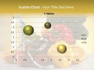 A Variety Of Fruits And Vegetables With A Bottle Of Water PowerPoint Template