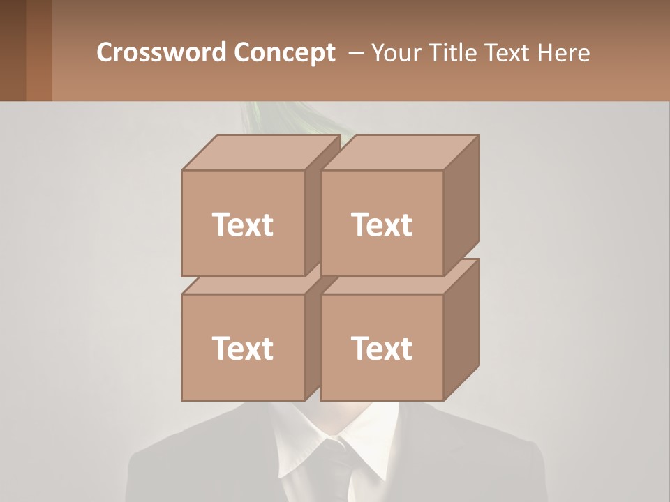 A Man With Green Hair And Glasses Holding A Sign PowerPoint Template