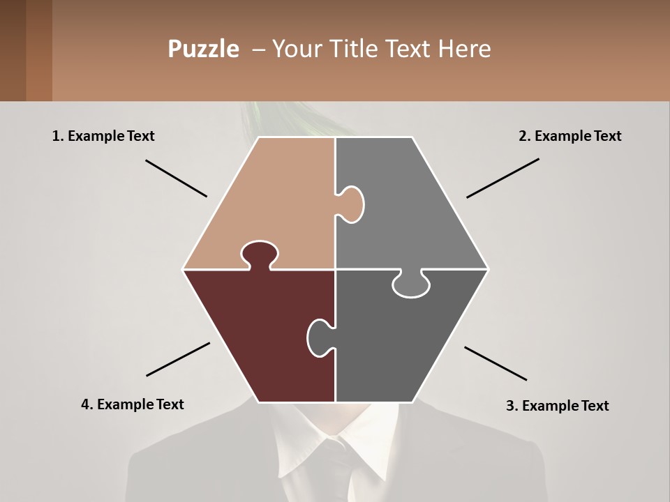 A Man With Green Hair And Glasses Holding A Sign PowerPoint Template