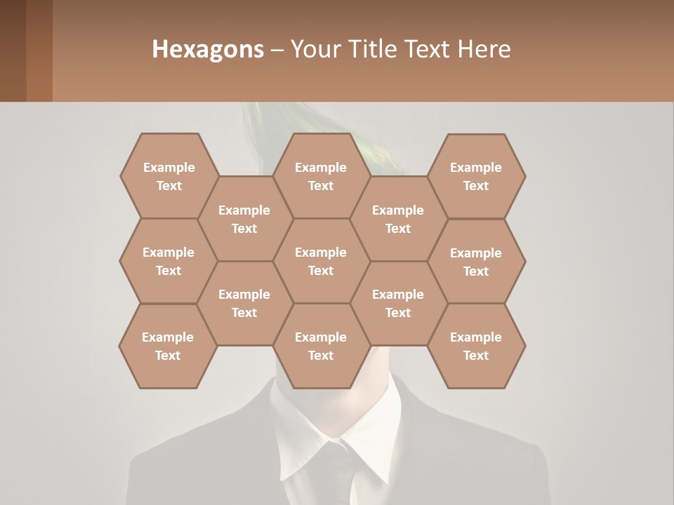 A Man With Green Hair And Glasses Holding A Sign PowerPoint Template