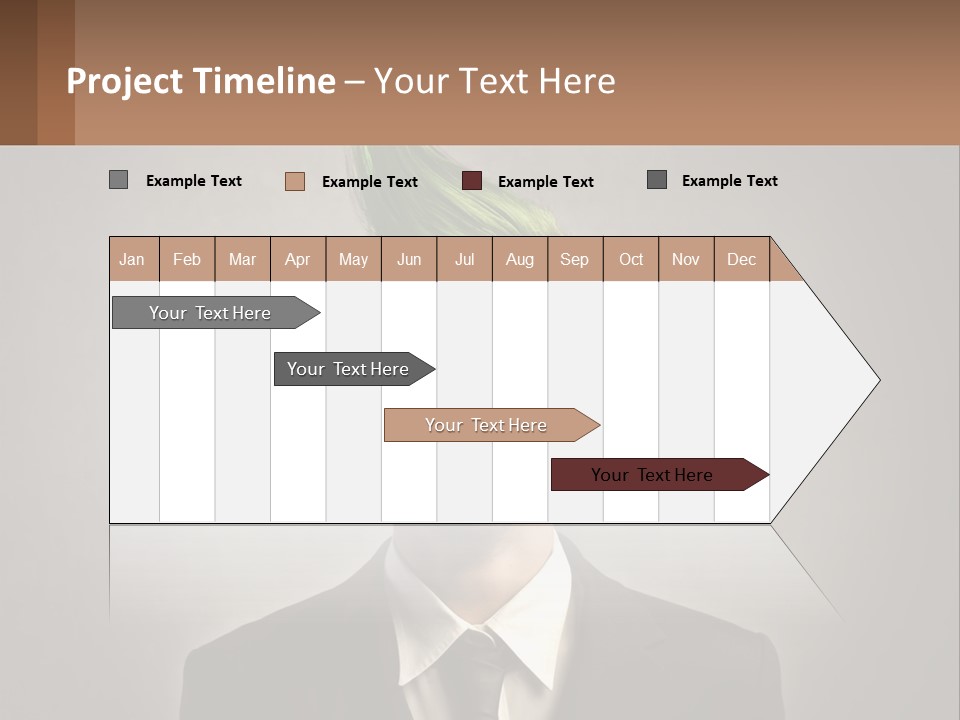 A Man With Green Hair And Glasses Holding A Sign PowerPoint Template