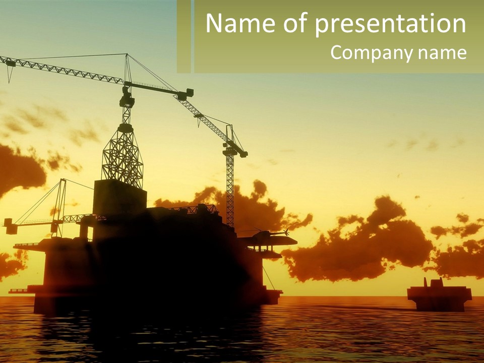 A Large Boat Floating On Top Of A Body Of Water PowerPoint Template