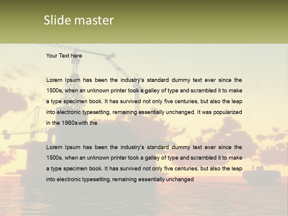 A Large Boat Floating On Top Of A Body Of Water PowerPoint Template