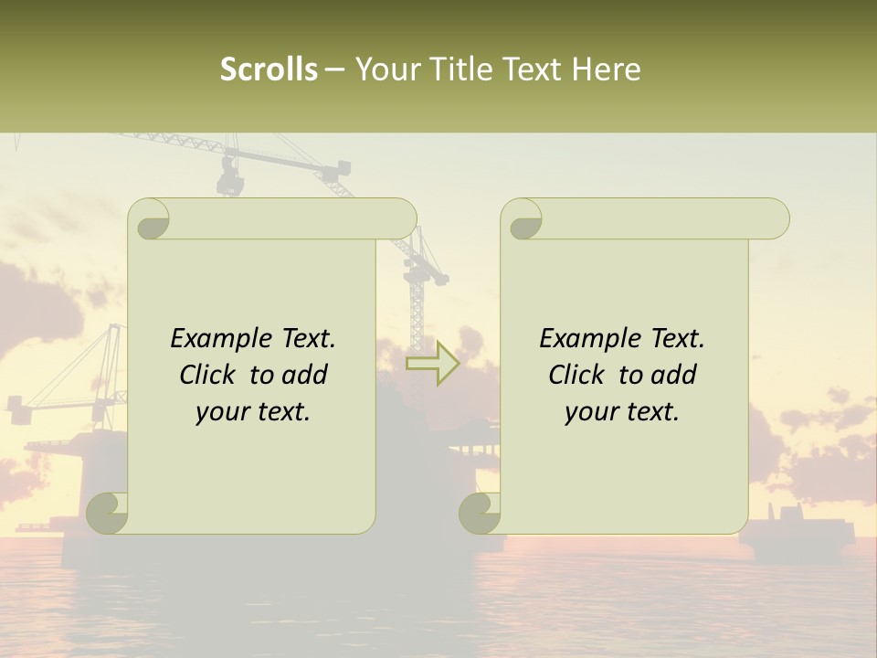 A Large Boat Floating On Top Of A Body Of Water PowerPoint Template