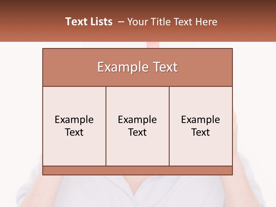 A Man Holding A Card With A Red Bow On It PowerPoint Template
