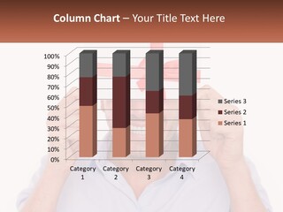 A Man Holding A Card With A Red Bow On It PowerPoint Template