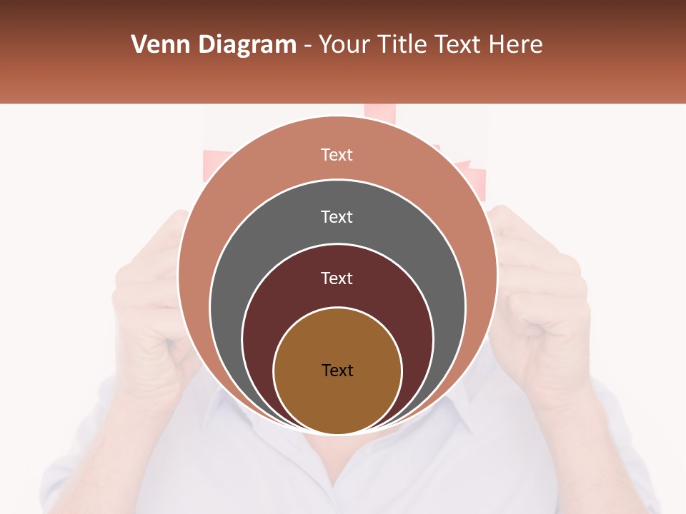 A Man Holding A Card With A Red Bow On It PowerPoint Template