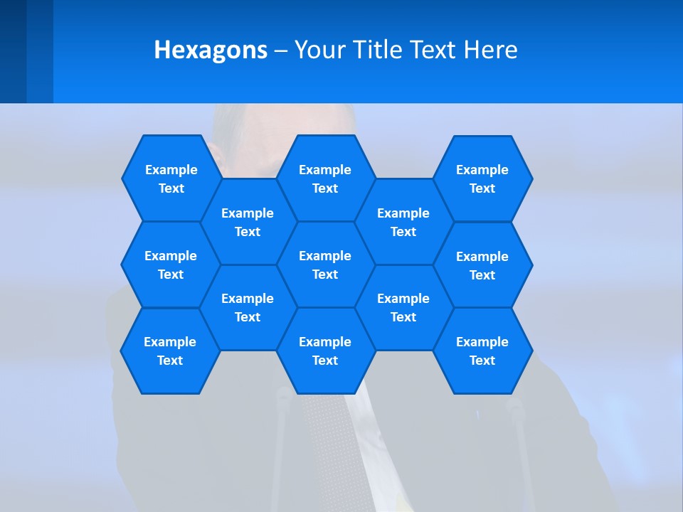 A Man In A Suit And Tie Sitting At A Table PowerPoint Template