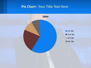 A Man In A Suit And Tie Sitting At A Table PowerPoint Template