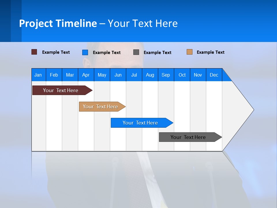 A Man In A Suit And Tie Sitting At A Table PowerPoint Template
