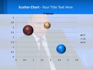 A Man In A Suit And Tie Sitting At A Table PowerPoint Template